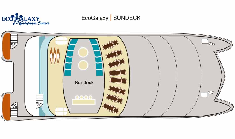 Sundeck and Upper Deck - Ecogalaxy Catamaran