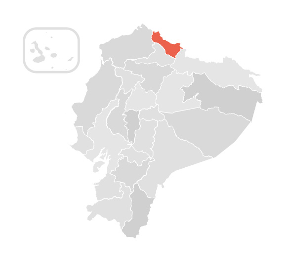 Carchi map - Ecuador
