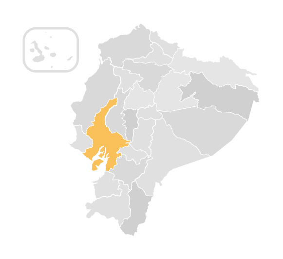 Guayas map - Ecuador