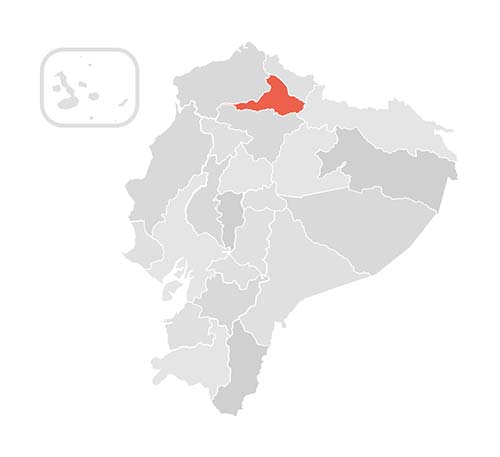 Imbabura map - Ecuador