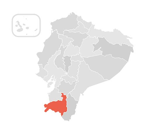 Loja map - Ecuador