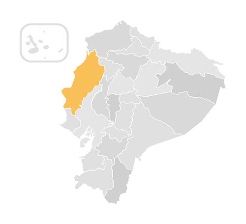 Manabi map - Ecuador