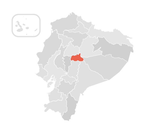 Tungurahua map - Ecuador